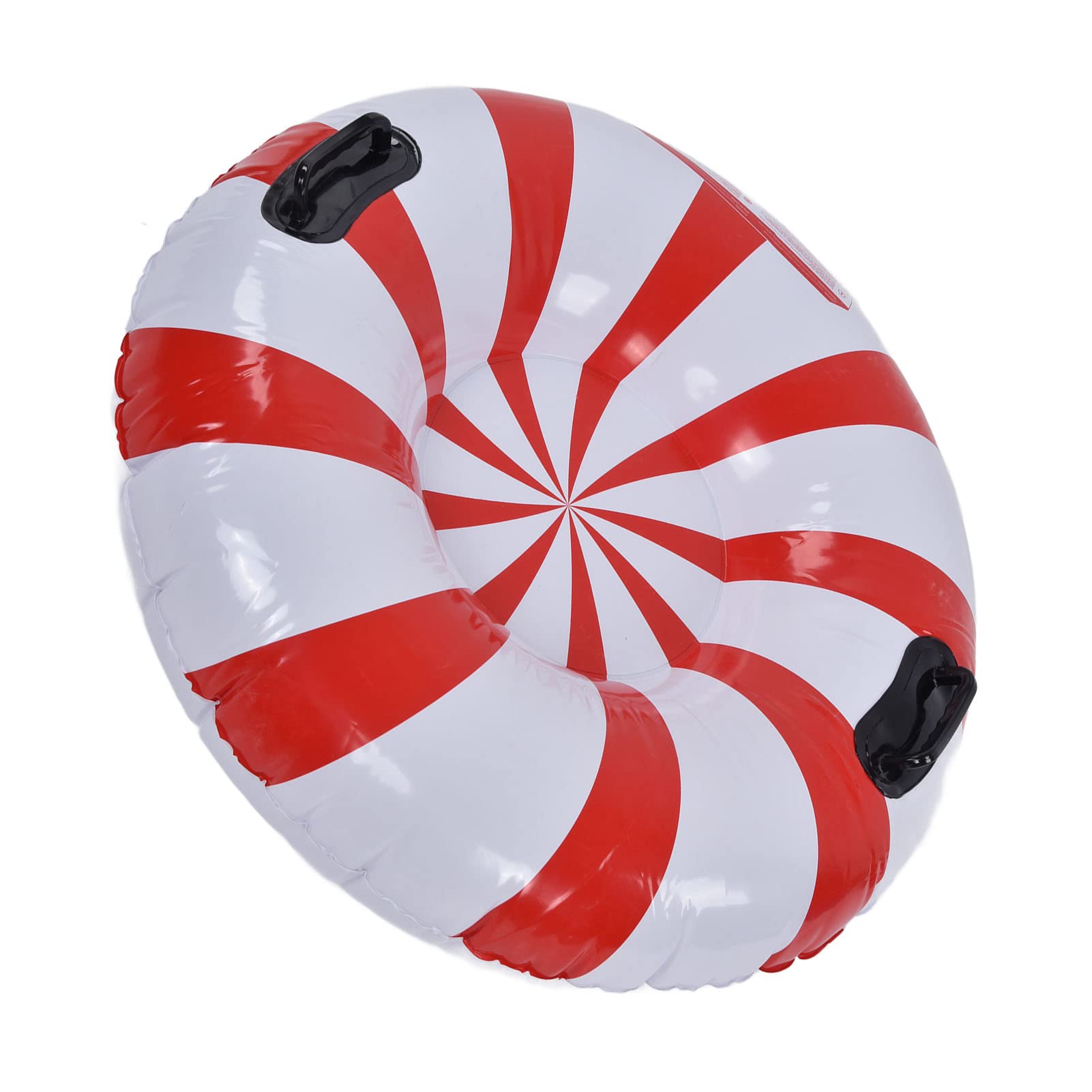 Adulte Snow Tube Ski Accessory Hiver Snow Snow Snow Sledding Gearning Duty Duty 450lbs Capacité Cold-30 ° F avec 2 Poignées pour Le Snowboard Extérieur Rouge + Blanc