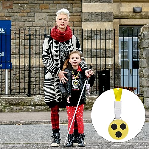 TNSLAND 4 Stück Blindenabzeichen Blindenanstecker mit 4 Lanyard Hochwertige Blinden Abzeichen Blindenplakette Blinden Plakette Blind Buttons Anstecker für Blinde und Sehbehinderte