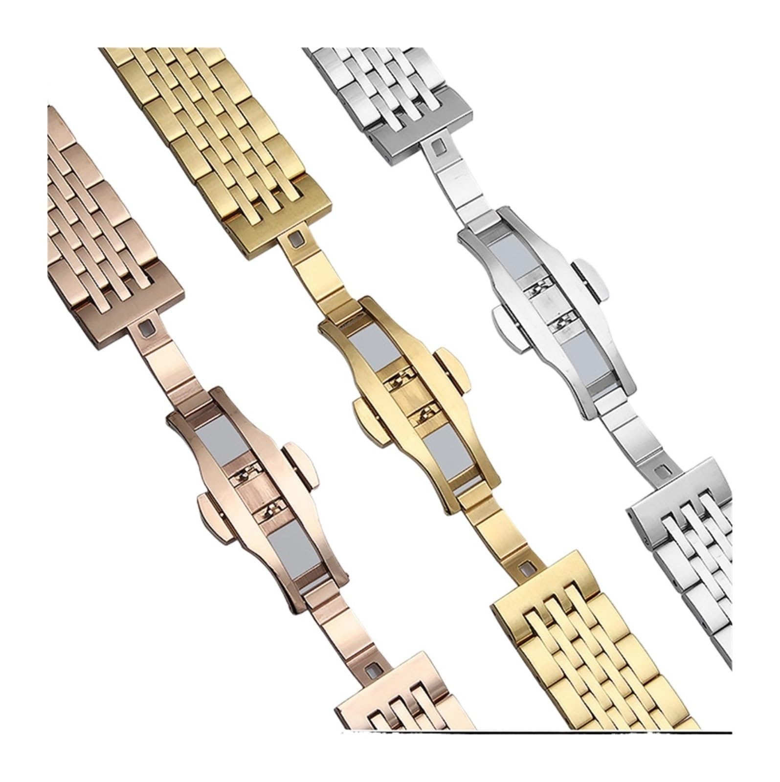 YINGO Guardia cinturino in acciaio inox in metallo 12mm 14mm 16mm 17mm 18mm 19mm 20mm 21mm 22mm 23mm 24mm