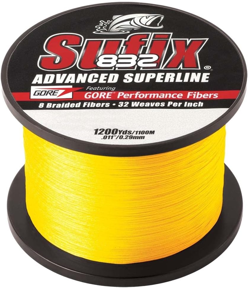 Sufix 832 Braid 130 lb Low-Vis Green - 1200 Yds