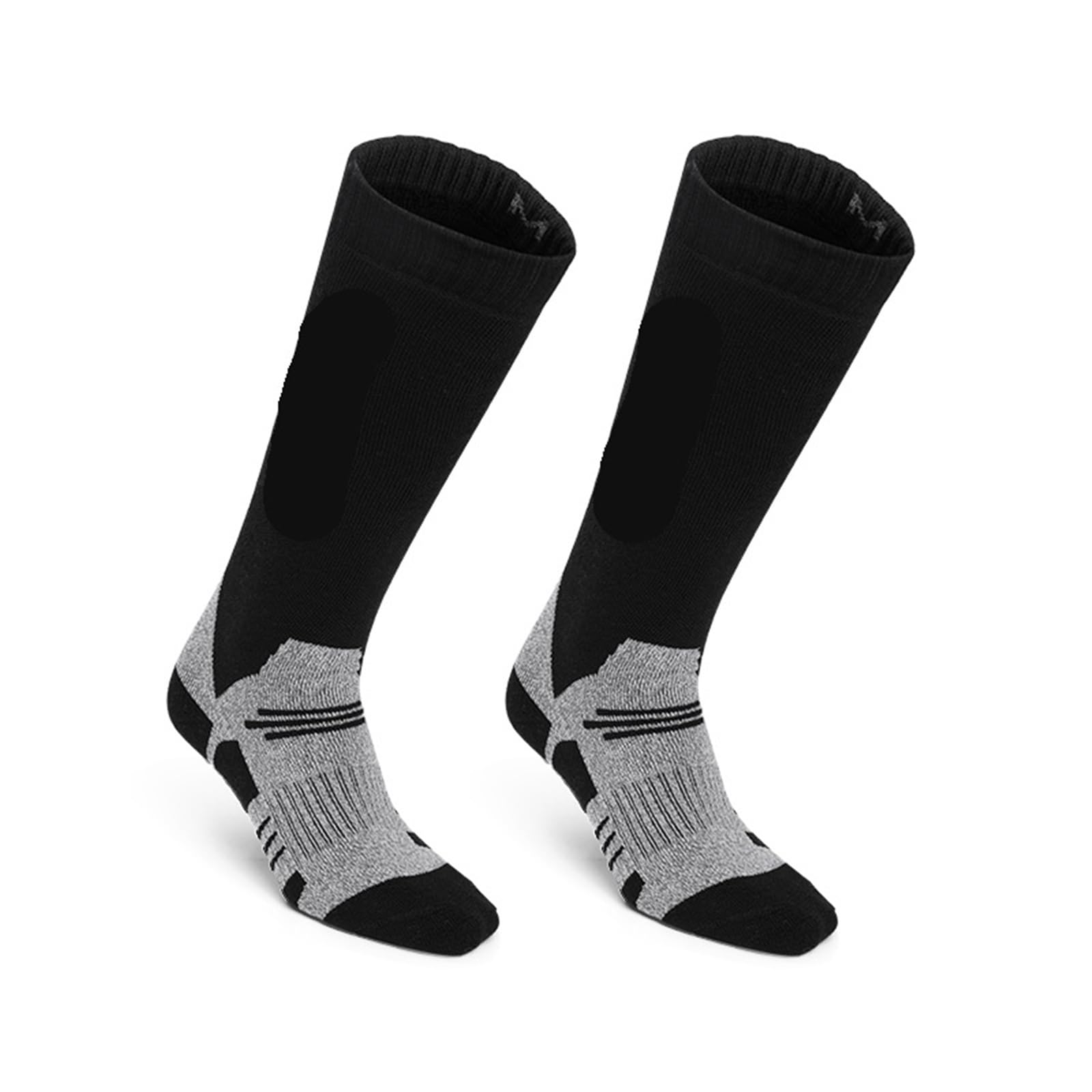 Calze Termiche, 1 Paio di Calzini da Sci Invernali Uomo e Donna, Termici, Caldi(Black,S (3437))
