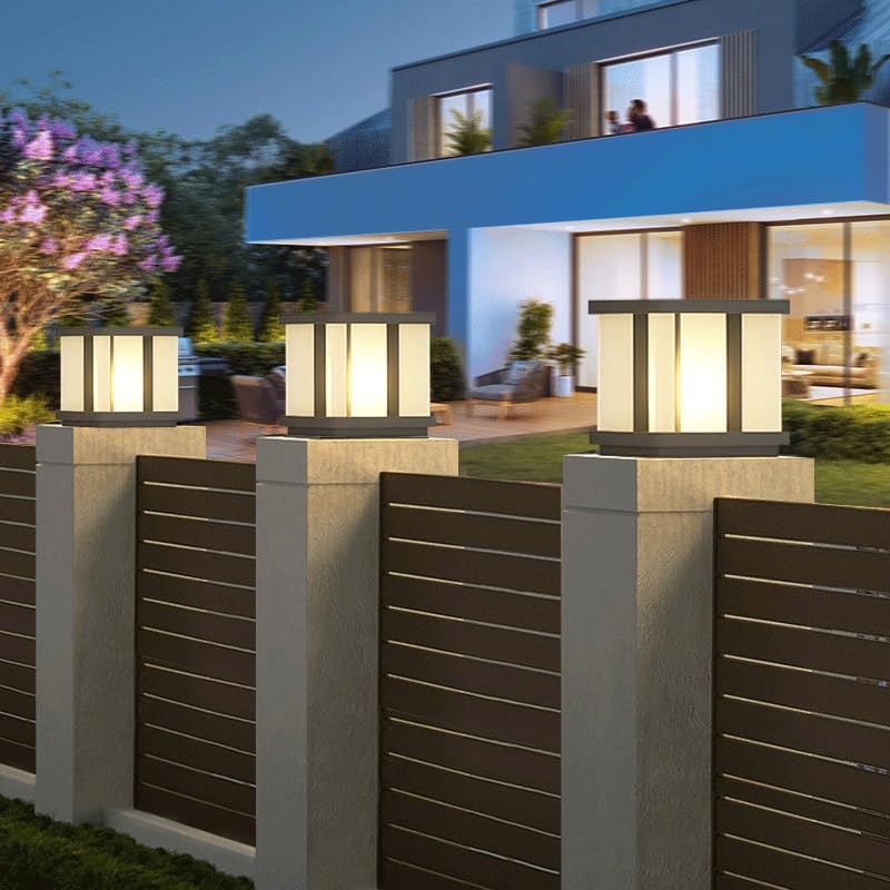 Lampadaire extérieur autonome avec fixation applique pour jardin - 2