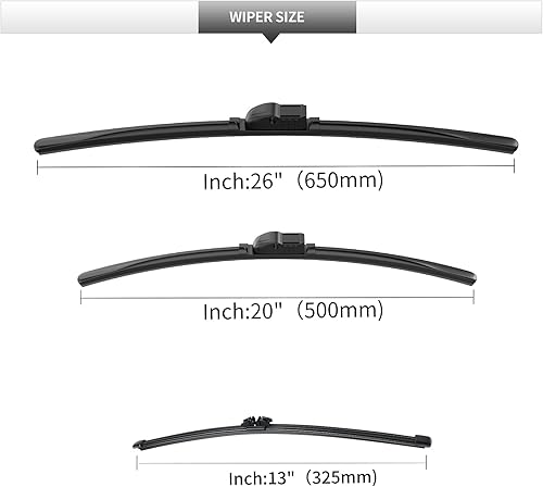 Miniatura 3 de 3 limpiaparabrisas delantero y trasero, repuesto para BMW X3 F25 2011 2012 2013 2014 2015 2016 2017