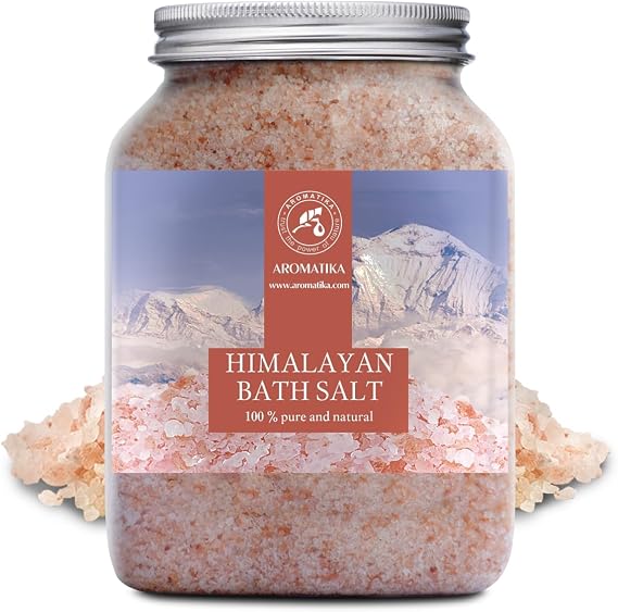 Himalayan Pink Crystals Natural Mineral Salt 2 46 oz Set Coarse Crystals for Bath, Spa, and Home Relaxation Skin Care, Body Soak, Aromatherapy
