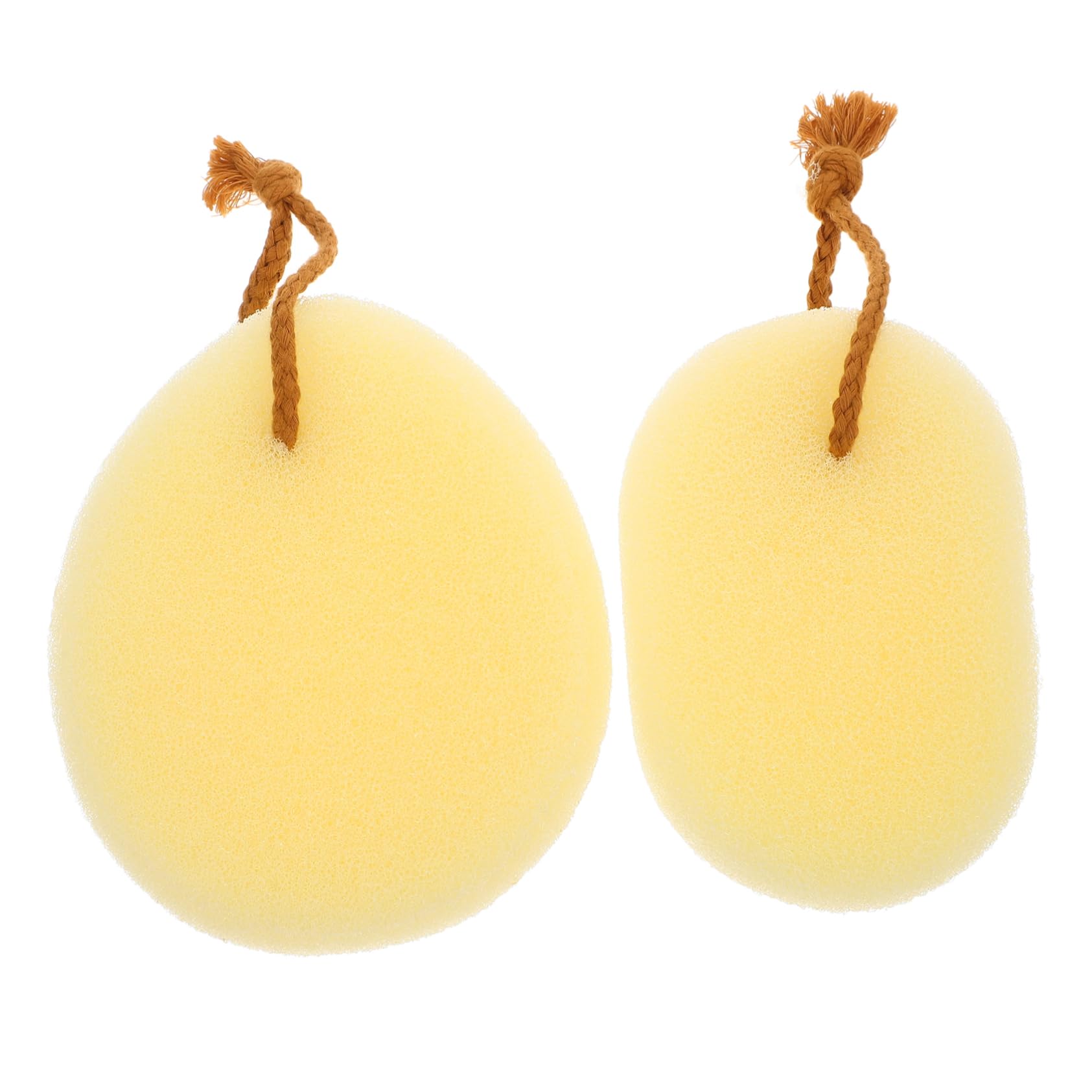 FRCOLOR 2Pcs Bath Exfoliating Sponge Soft Skin Cleansing Scrubber for Deep Exfoliation Lightweight Shower Bath Supplies for Adults Generation