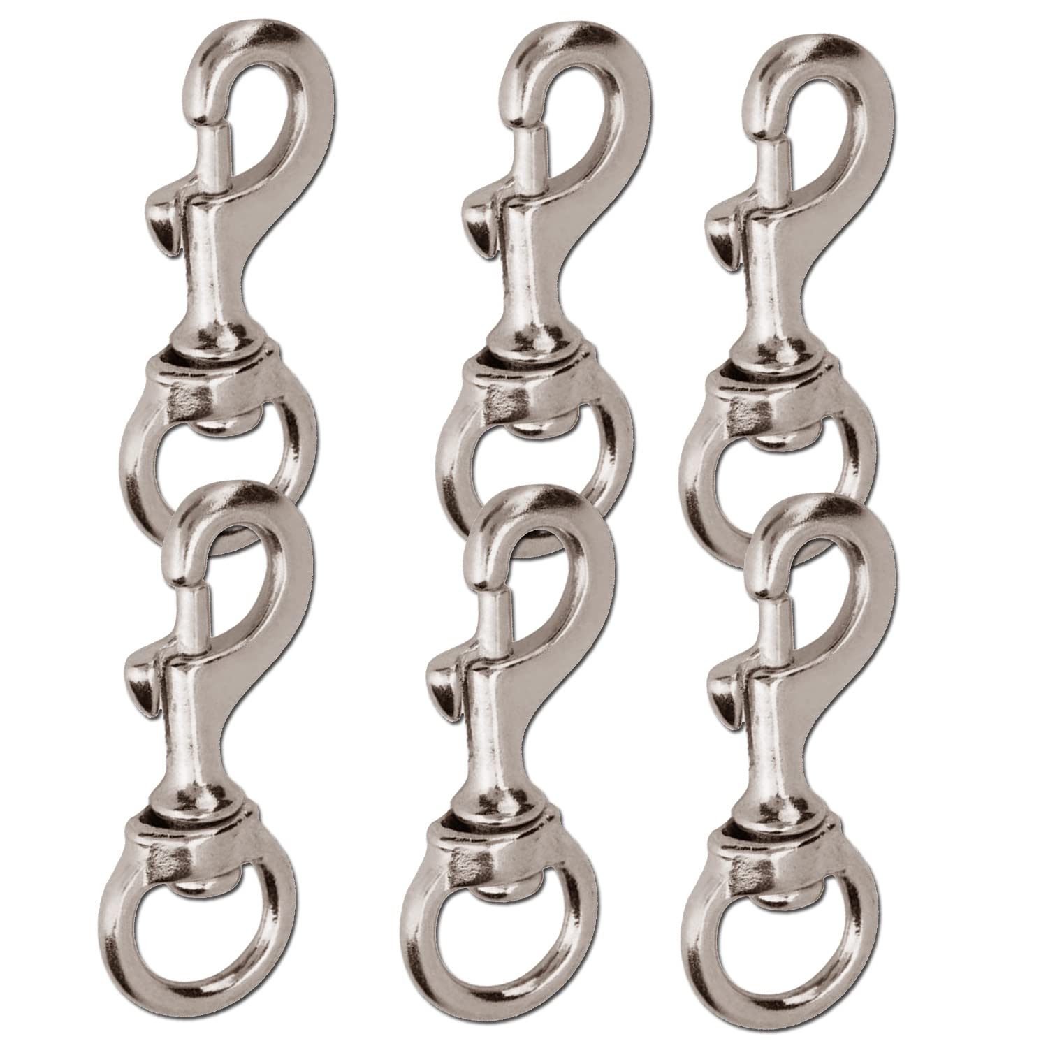 DUBIHALK Heavy-Duty :Nickel Plated Swivel Snap Hooks,Pet Buckle Reliable and Durable for Tough Applications 6PCS (B0BW9VWNF3) Amazon Price History, Amazon Price Tracker
