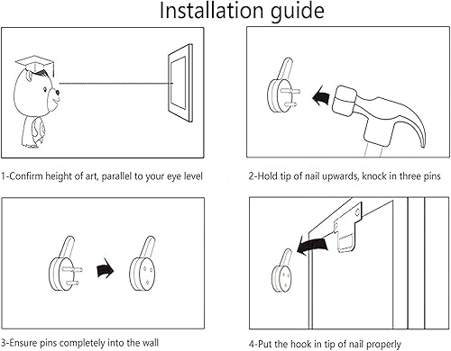 Miniatura 8 de BQVCT 4 piezas de arte floral azul para pared, impresiones en lienzo de madera blanca, flores grises y azul marino en el estilo de pintura de