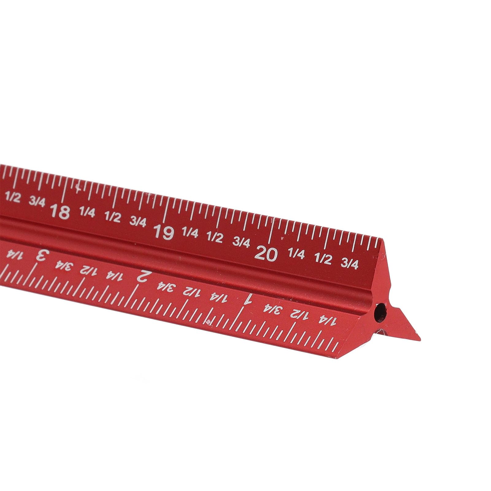 Juego de reglas de medición de carpintería profesional de 4 piezas 6 8 12 20 pulgadas Regla de escala de arquitecto de aleación de aluminio con escalas imperiales métricas para
