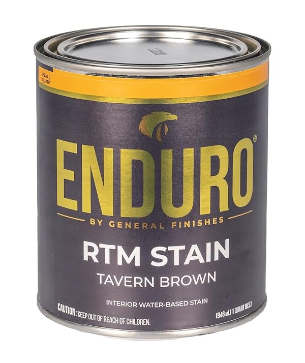 General Finishes Enduro RTM Water Based Wood Stain, 1 Quart, Tavern Brown by General Finishes - Used condition - US$34.68