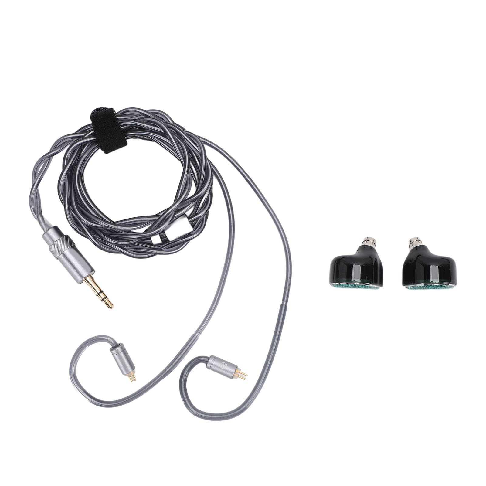 Przewodowe Słuchawki Douszne HiFi Odłączany Kabel Słuchawki do Gier IEM z 11 Mm Przetwornikiem Bioceramicznym Scena Dźwiękowa 360° do Laptopa PC Wtyczka 3,5 Mm 4,4
