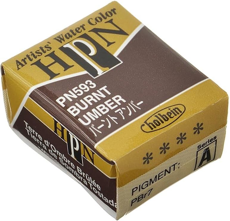 Holbein Artists' Watercolor Half Pan - Burnt Umber