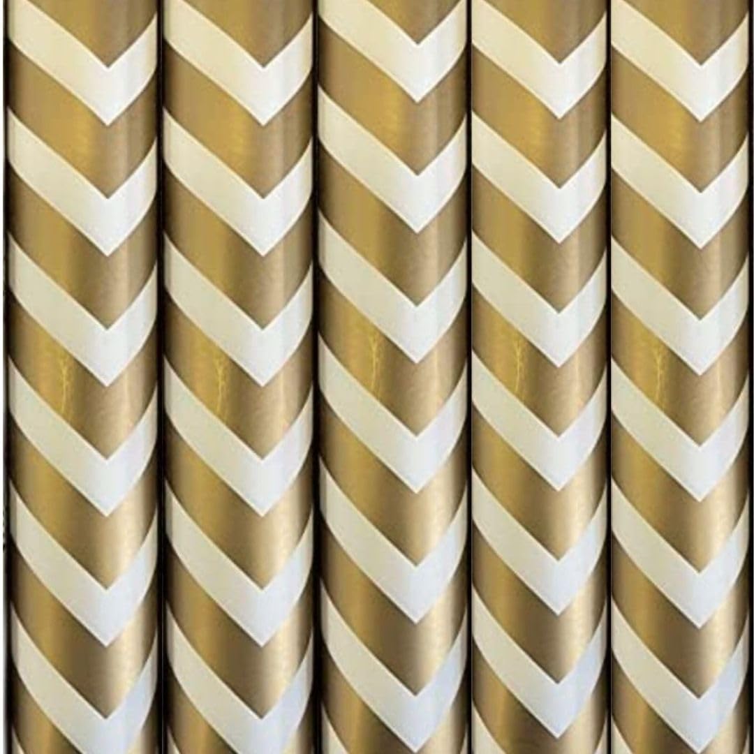 SATYAM KRAFT 10 Pcs White & Golden Premium Design Gift Wrapping Paper for Him/Her, gift Packing Sheets Decorative Romantic Gift Wrap for Birthday Box, Anniversary, Wedding, Return Gifts, book Cover, Packaging material, Craft, kids-image-34