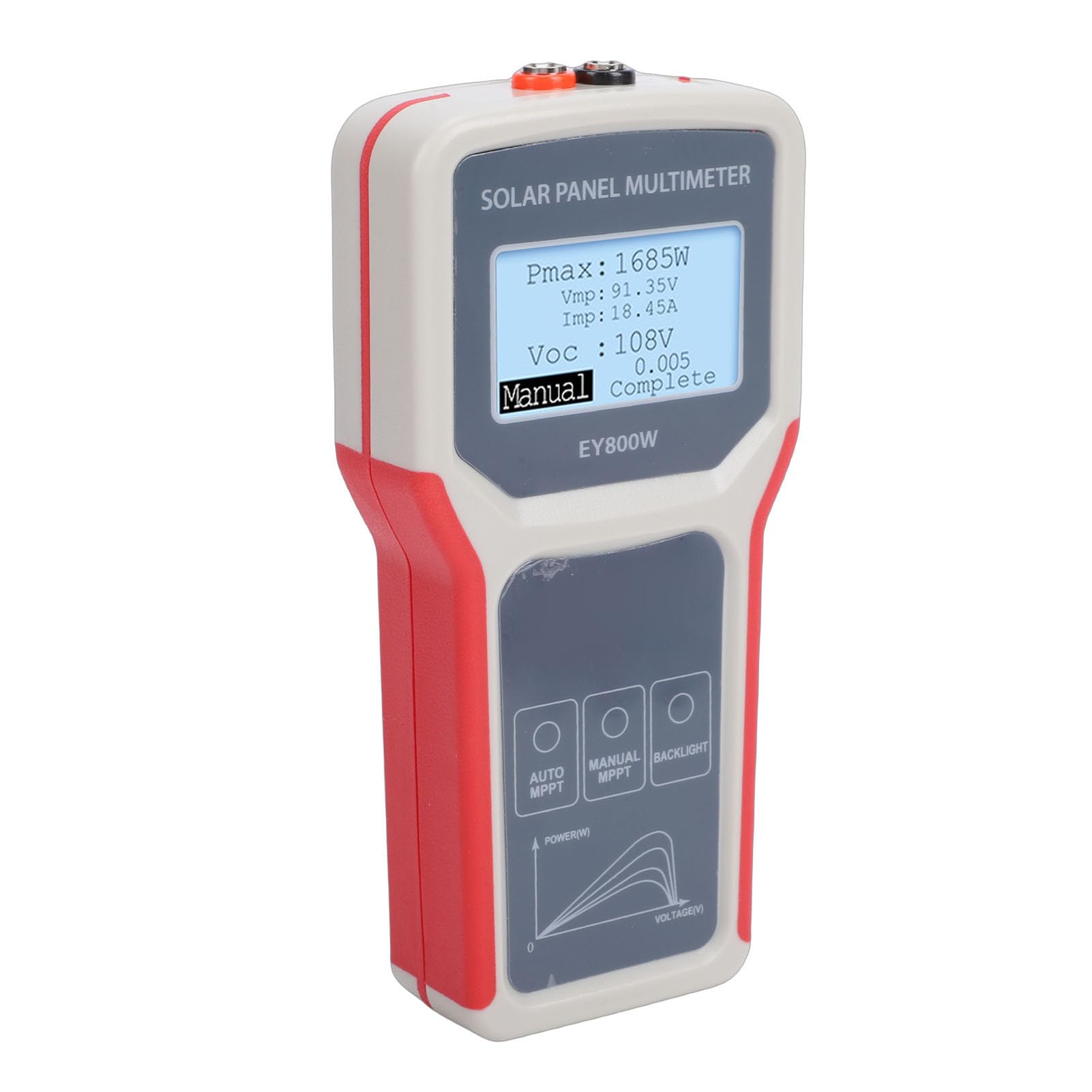 Ejoyous Tester per Pannelli Solari, Materiale ABS, Misuratore MPPT Multifunzione, Misura Tensione e Corrente, Ideale per Operatori e Installatori di Pannelli Fotovoltaici