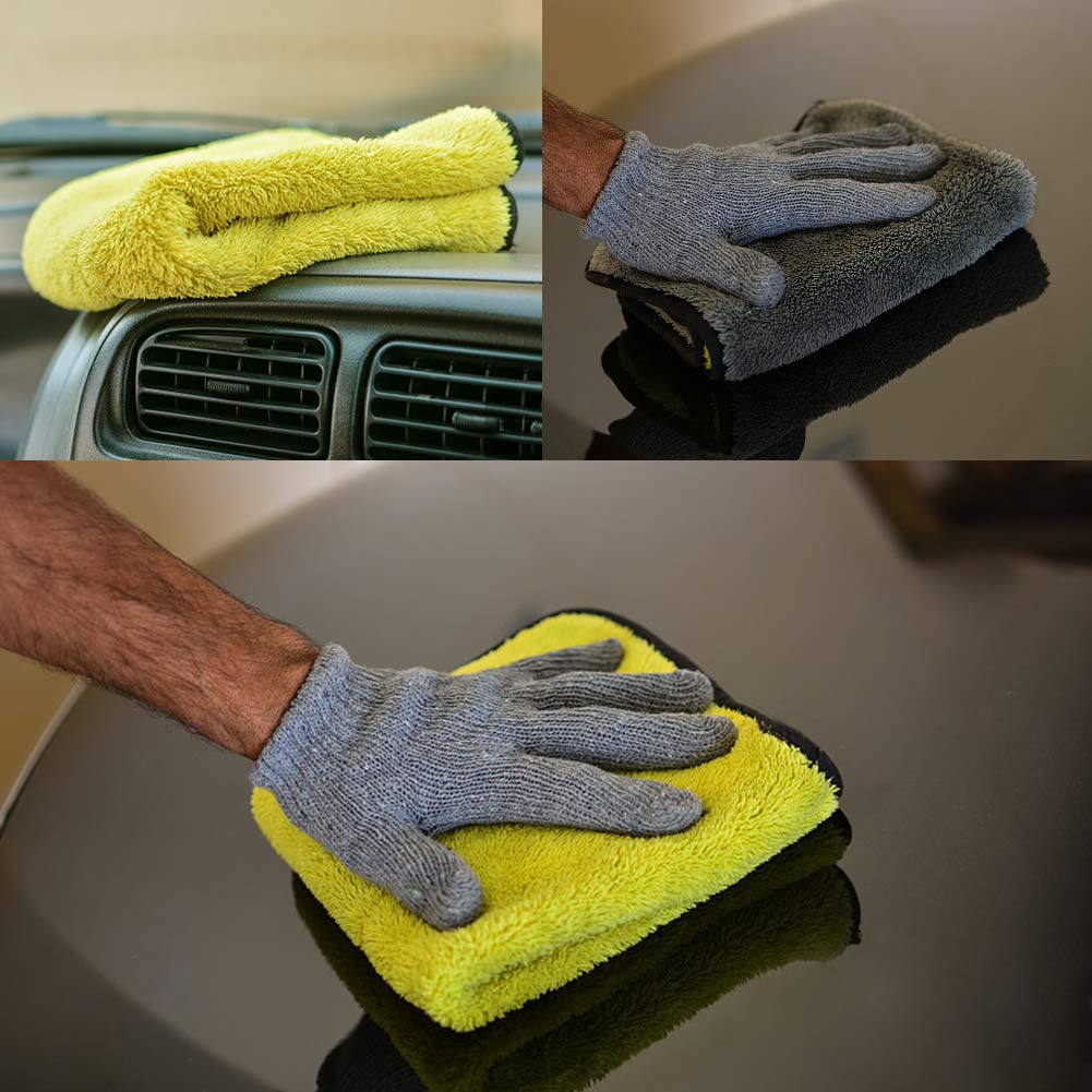 Kit Lavaggio Auto GES - Mocio Con Manico Telescopico 157 Cm, 2 Testine In Microfibra - Foto 3