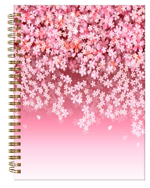 ZHIZHEND Spiral Journal Notebook,A5 Hardcover Lined Journals for Women Girl 6 x 8.3 in,120 Pages Thick Paper,Cute College Ruled Writing Notebook for