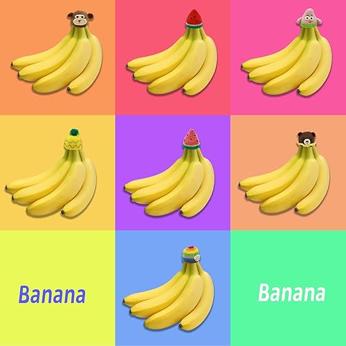 Miniatura 3 de JINIHFW Sombreros de plátano, cubierta para plátanos, conservador de plátanos, sombrero de plátano para mantener los plátanos frescos, lindo arco