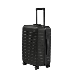 Away Bigger Carry-On Luggage Lightweight Hardside Large Suitcase with Spinner Wheels TSA Lock Airline Approved Jet Black