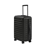 Bigger Carry-On Luggage, Lightweight Hardside Large Suitcase with Spinner Wheels, TSA Lock, Airline Approved, Jet Black