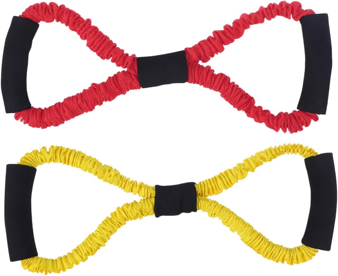 VICASKY Chest Expander Resistance Bands Adjustable 8-Shaped Exercise Strap Sturdy Elastic Cables for Home Fitness Strength Training and Muscle Building