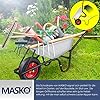 Carriola Da Giardino MASKO 100 Litri - Con Pneumatici, 250kg Di Carico