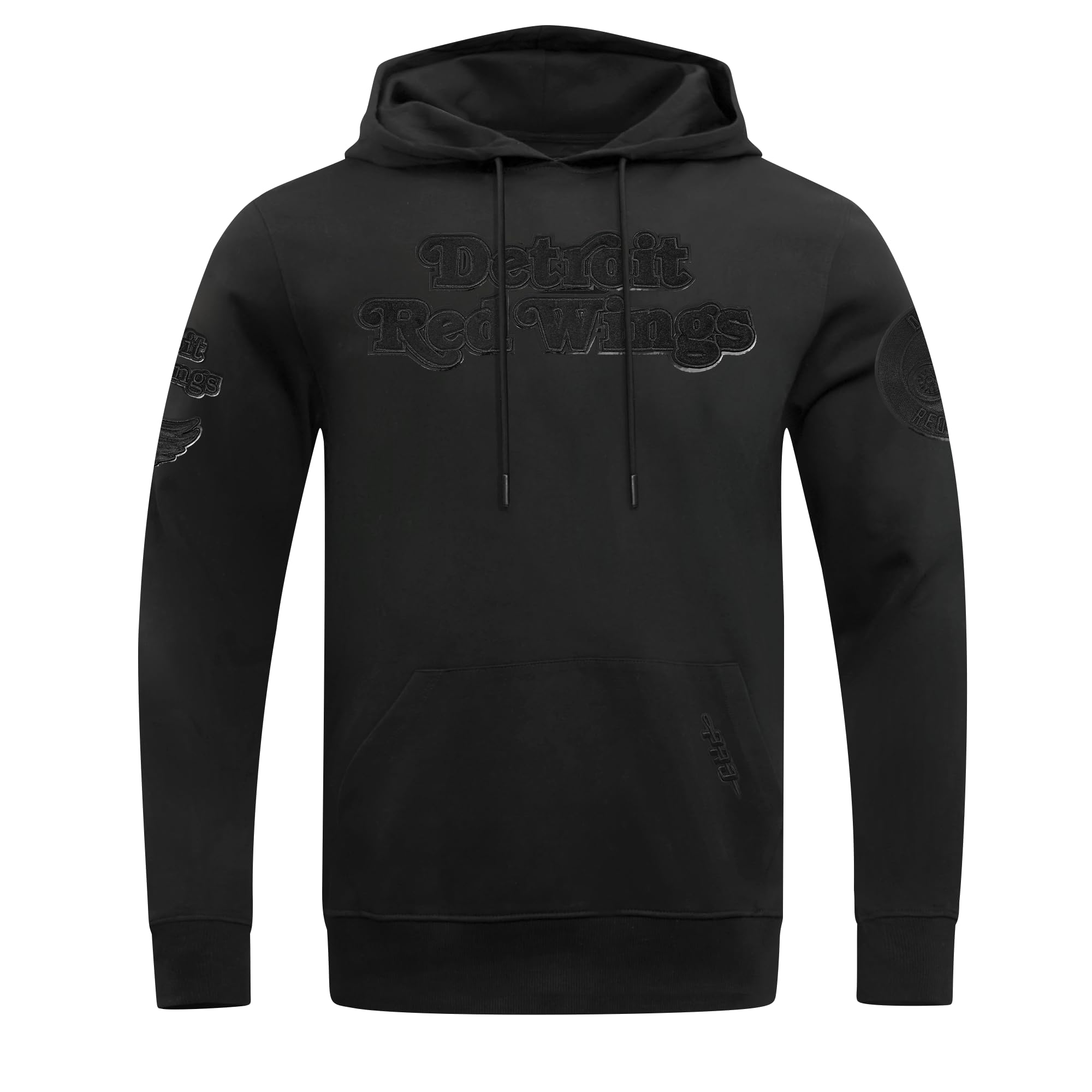 Pro Standard Mens NHL Classic Triple Black Cotton Double Knit Pull Over Hoodie