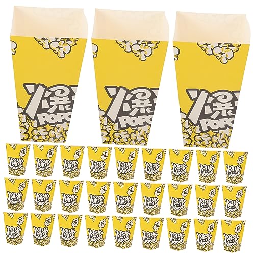Unomor 100Pcs Popcorn Boxes Paper Snack Storage Containers for Parties Events Movie Nights for Popcorn Treats Snacks Fun Party Favor and Popcorn