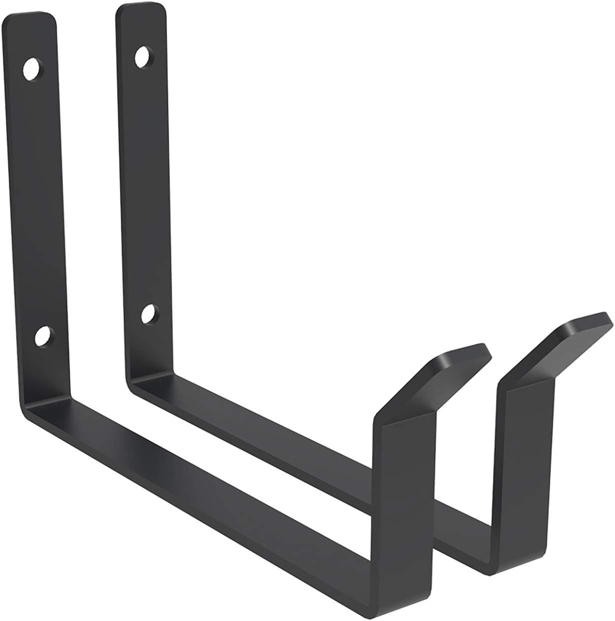 FLEXIMOUNTS Add-On Storage Hook Accessory for Ceiling Rack, 2-Pack (Utility Hook x 2, Black)