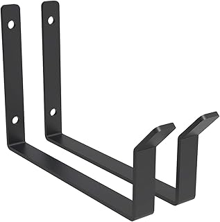 FLEXIMOUNTS Add-On Storage Hook Accessory for Ceiling Rack, 2-Pack (Utility Hook x 2, Black)