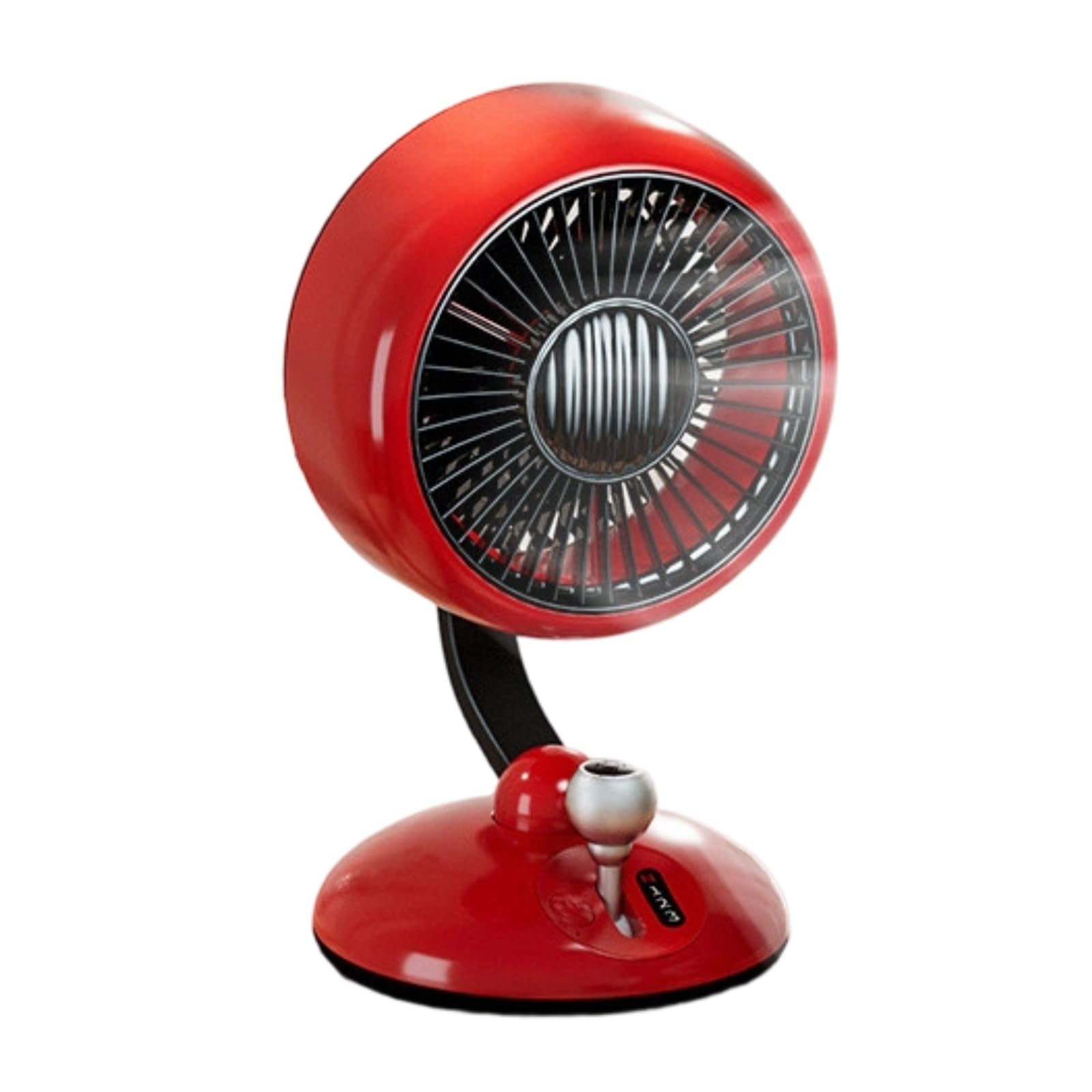 Ventilatore USB da Scrivania Ventilatore da Tavolo Silenzioso Portatile Ricaricabile con Griglia Arrotondata Regolazione Velocità a Materiale Plastica Adatto per Lavoro Casa Riposo, Rosso