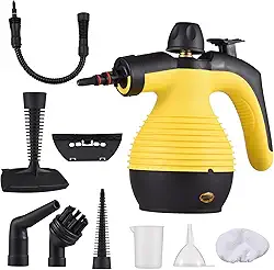 ZEYUAN Limpador a vapor portátil portátil 1050 W multifuncional de alta temperatura pressurizado máquina de limpeza a vapor com 9 peças acessório para sofá de cozinha banheiro janela do carro