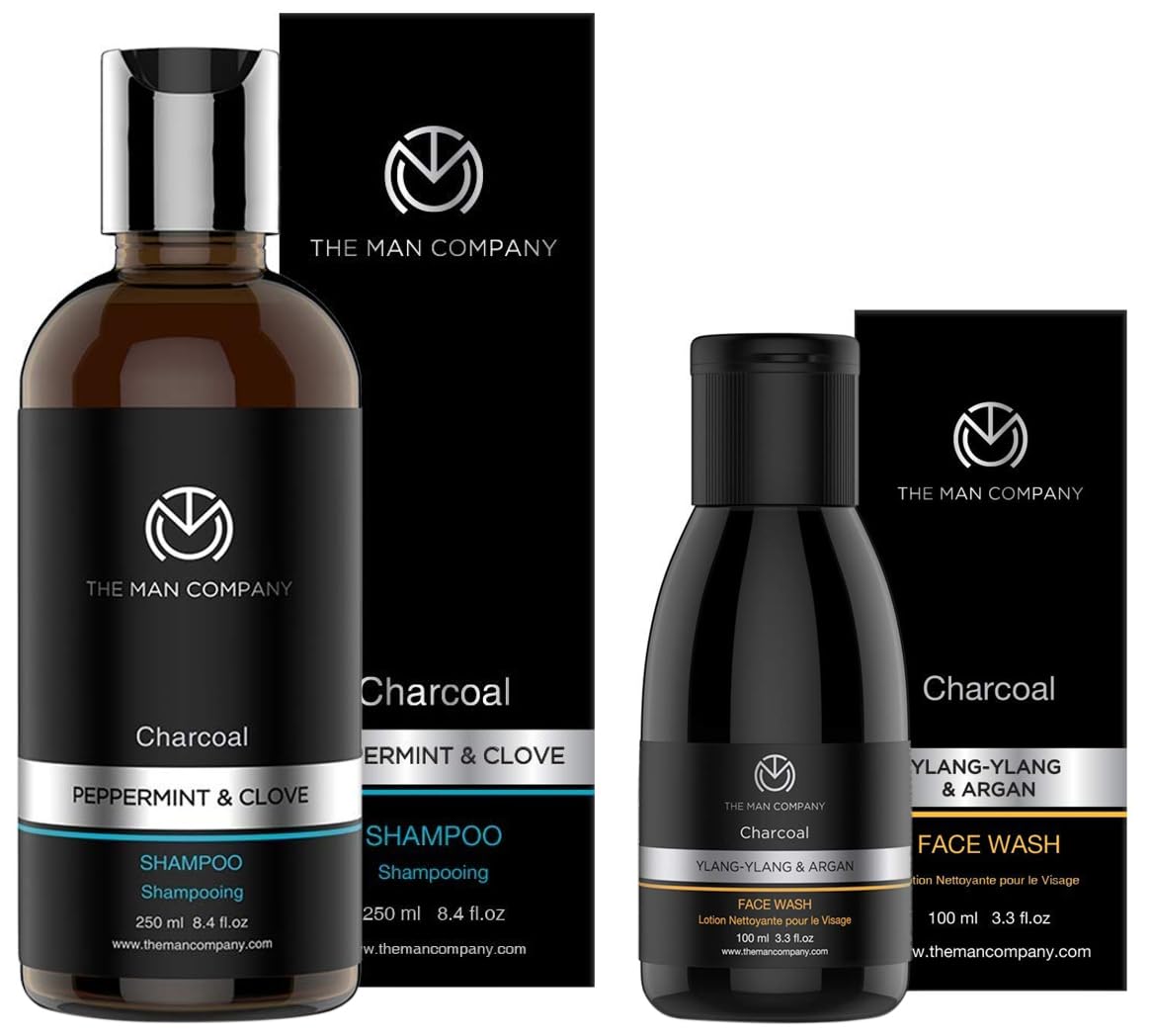 Buy The Man Company Charcoal Shampoo for oily scalp to eliminate