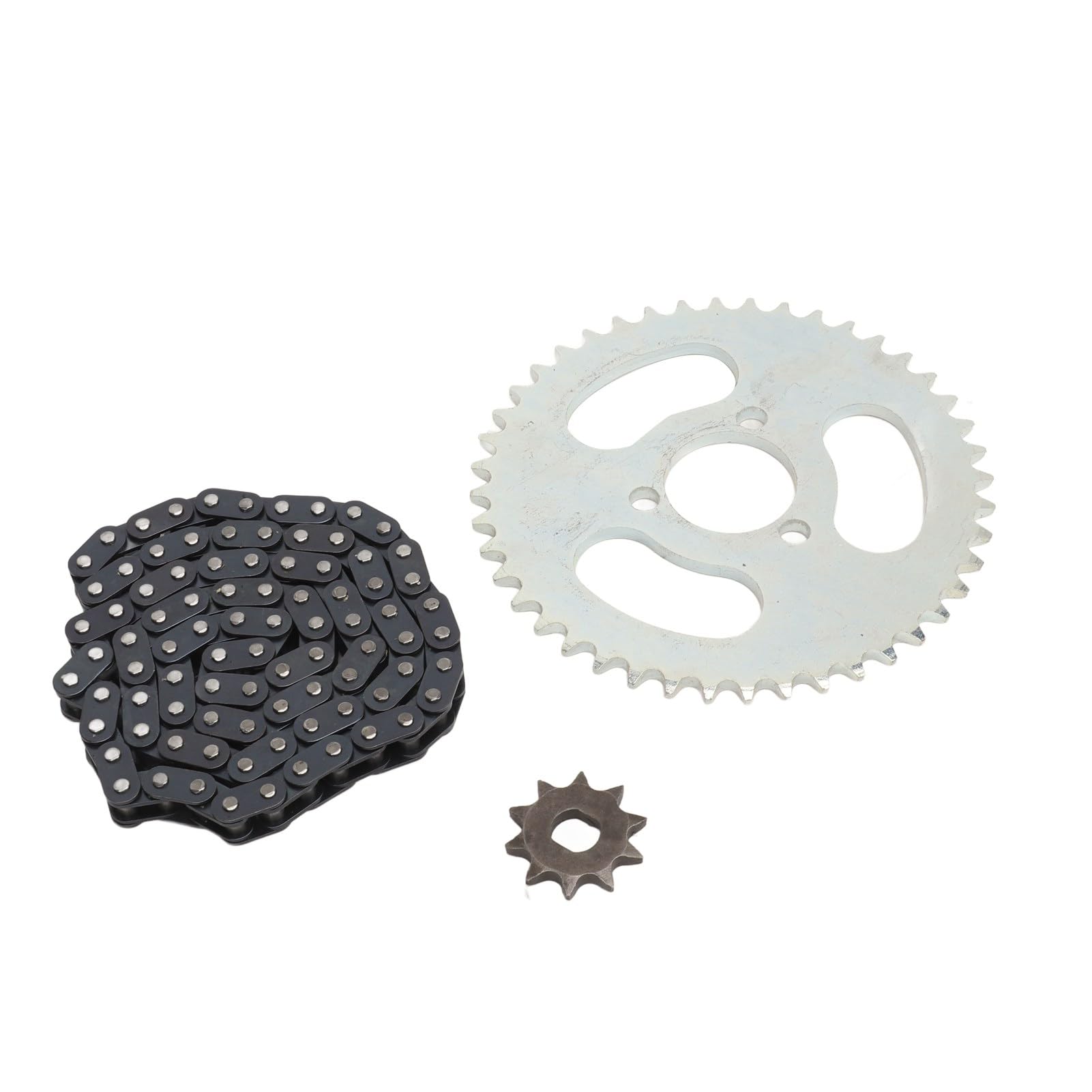 chaîne à maillons T8F88 plus plateau à trois trous t8f 44 dents + pignon avant à dents T8F10, trou 10H