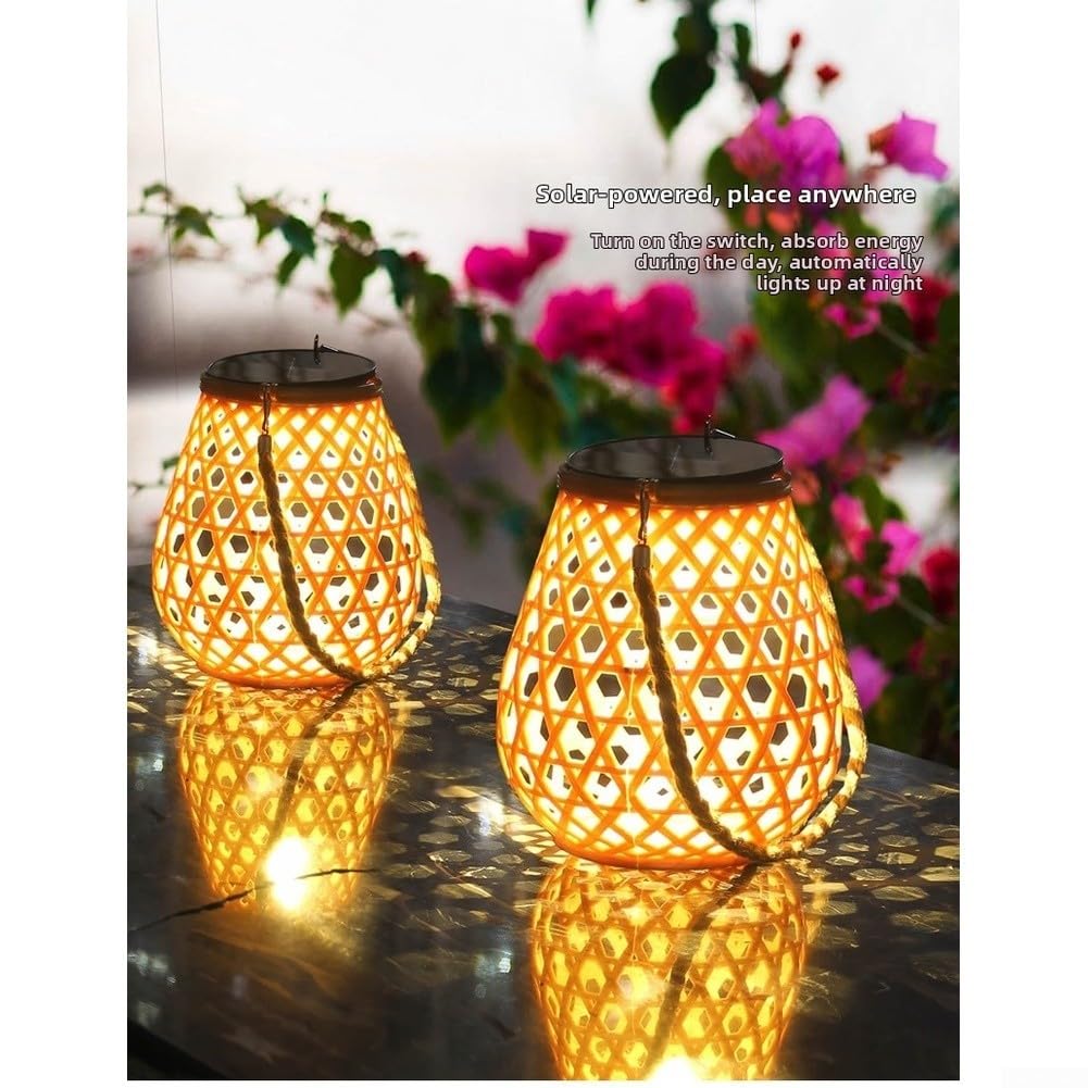 per lampada per solare Portatile per stile Vintage per Giardino