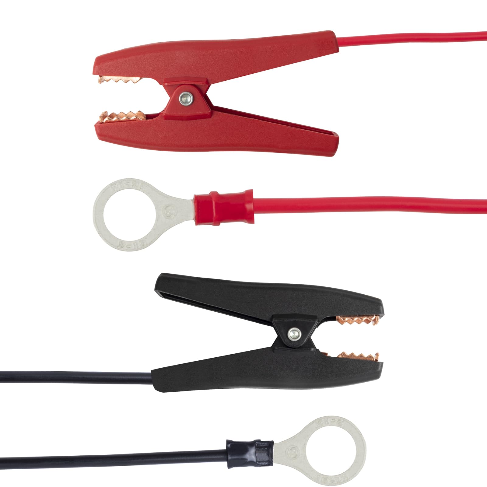 YINGAYOU Pince Crocodile Pour Batterie Avec Fusible - Chargeur De Batterie - 12 V 24 V 14 AWG 30 A - Pour Onduleur, Moto, Voiture, Contrôleur Solaire Connecté (1 M