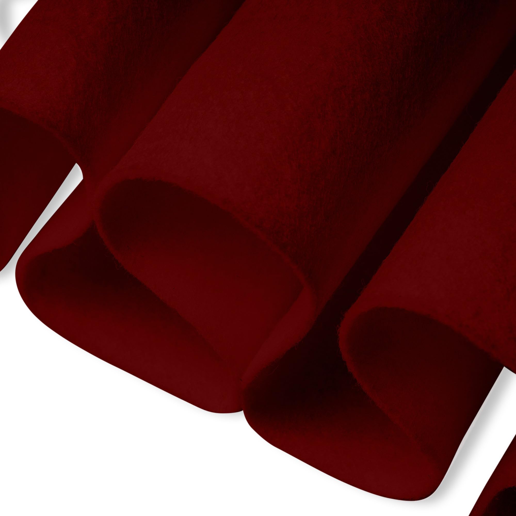 FabricLA DK Red Felt Fabric – 36" Wide x 12 Feet – Durable Craft Felt by The Yard for DIY, Sewing, Banners, Costumes & Decorations