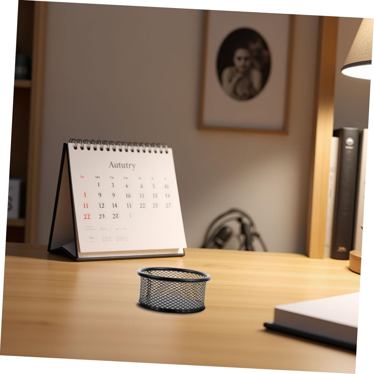 Housoutil 10pezzi Porta Graffette in Rete Metal Organizer per Graffette da Scrivania Accessorio per Ufficio Contenitore per Raccoglitori Design Rotondo Nero Multiuso per Aule Scolastiche