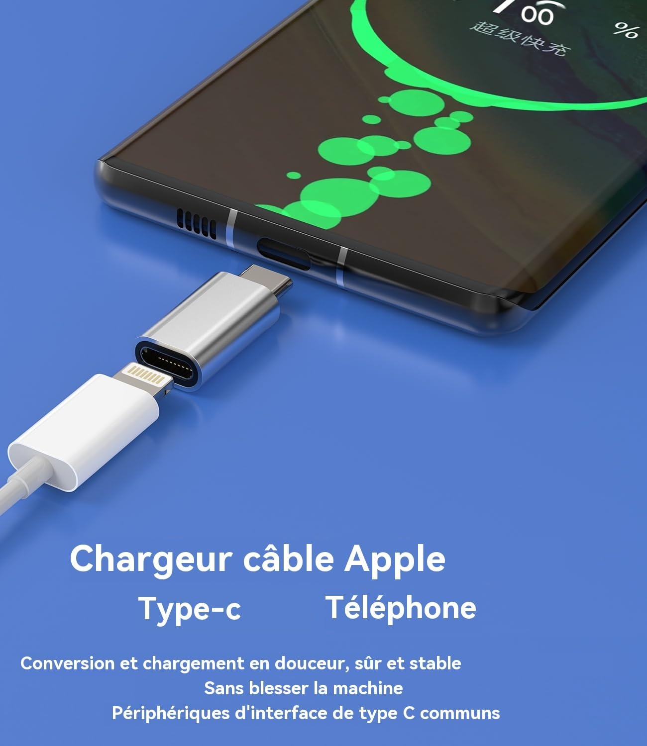 Adattatore Lightning Femmina a USB C Maschio 3 Pack per iPhone 16 15 Apple Ricarica Cavo Tipo C Connettore