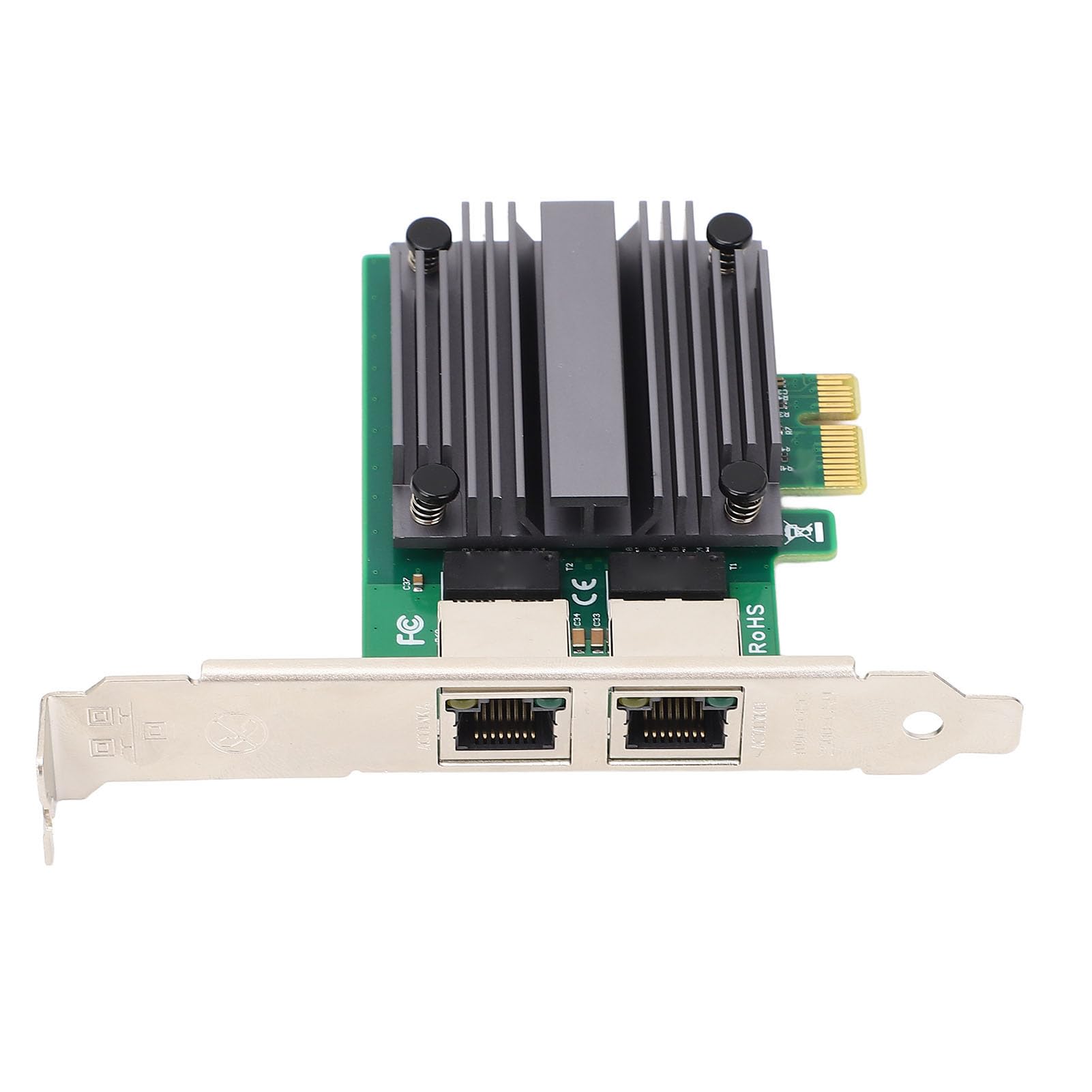Carte Réseau PCIe 2,5 G, Chipset I226 V, Deux Ports RJ45