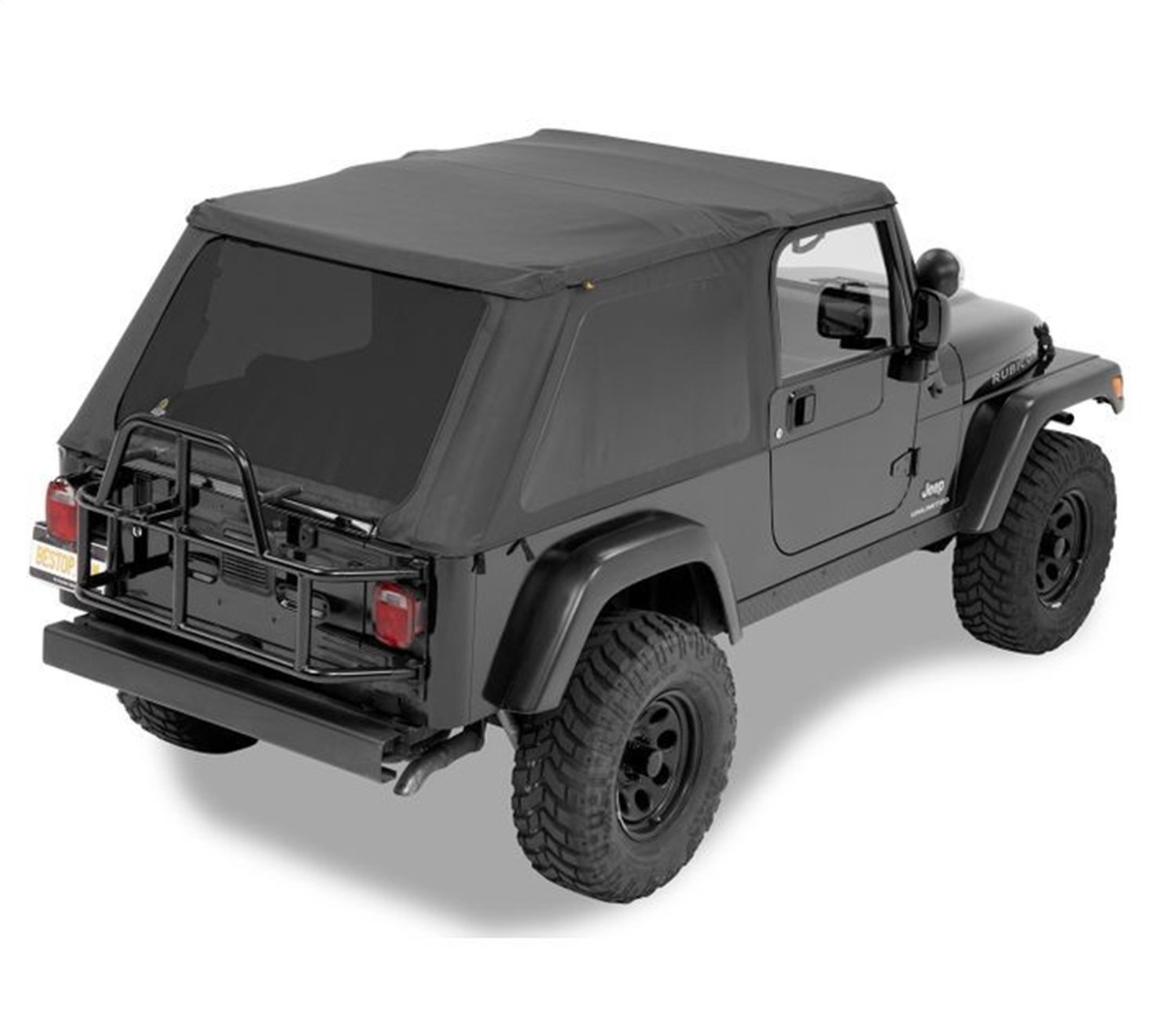 Bestop 5282135 Black Diamond Replace-A-Top For 2004-2006 Wrangler Unlimited - Trektop NX Hardware