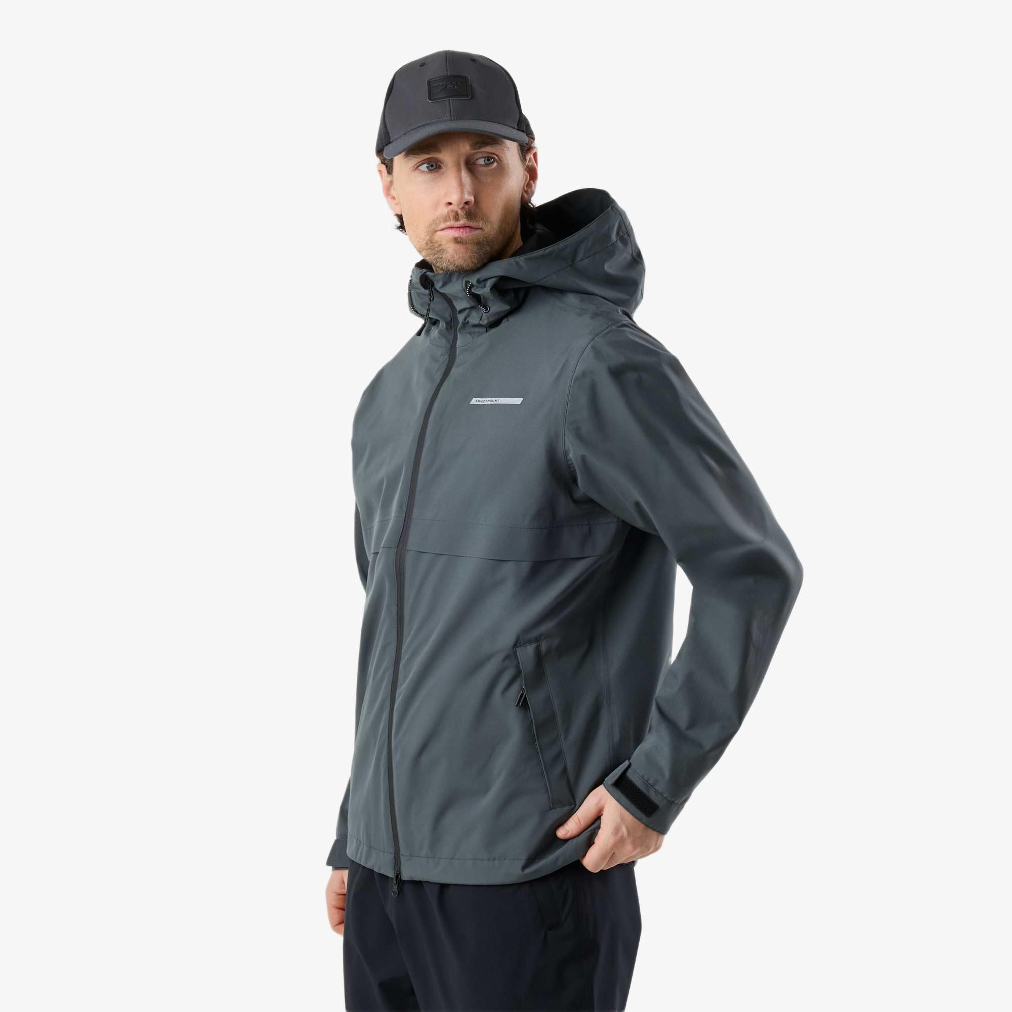 Swedemount Tjörn Regenjacke für Herren Wasserdicht Atmungsaktiv Winddicht mit Kapuze Outdoor Wandern
