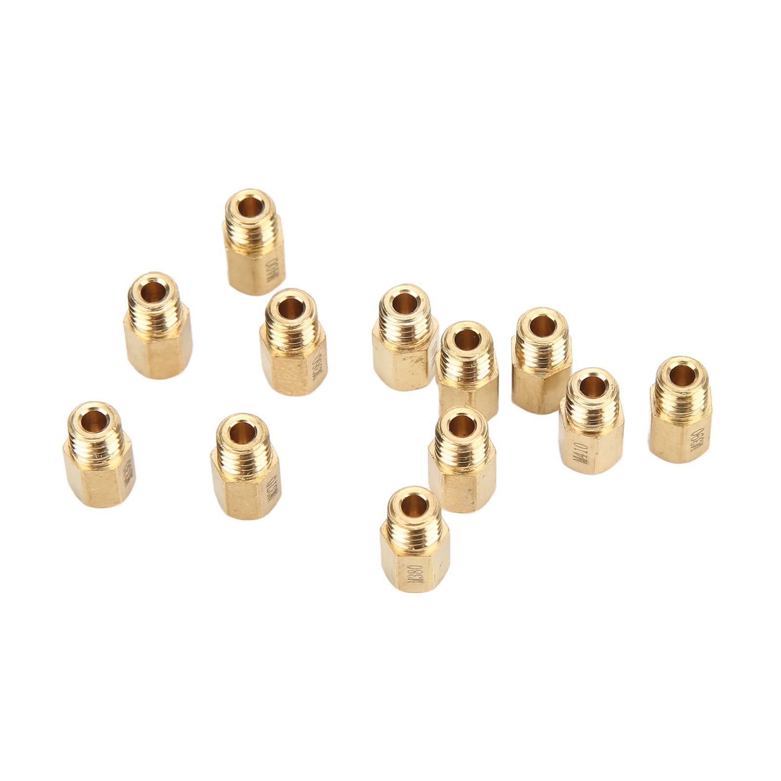 12 PZ Getti Carburatore Carburatore Getti Principali Metallo Kit Getto Principale Getti Principali del Carburatore Set di Accessori Set di Ugelli Carburatore Ugello del Getto Principale Carburatore