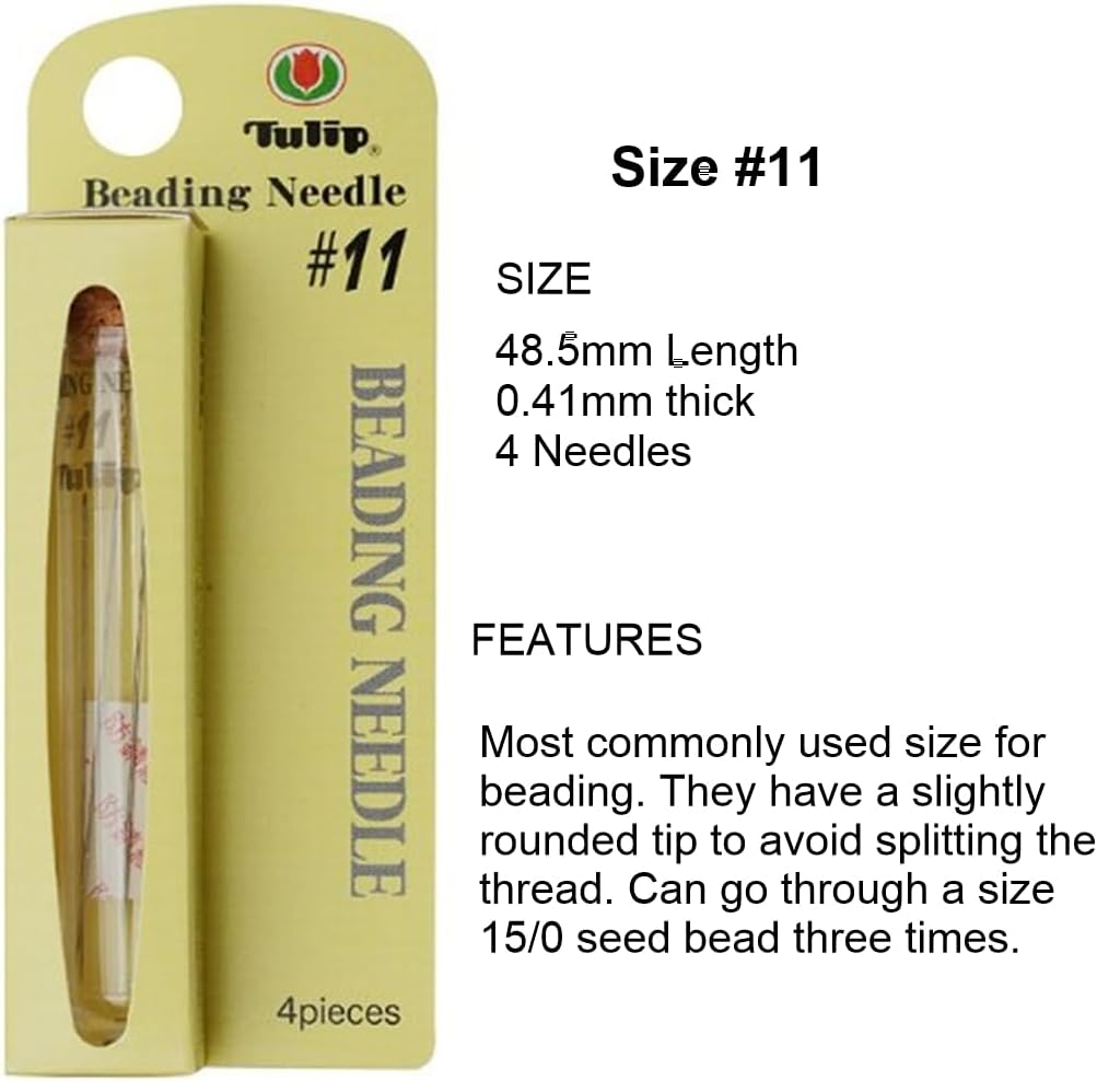 Bundle of 3 Sizes: Tulip Beading Needles Size 10, Size 11 & Size 12-1 Pack of Each