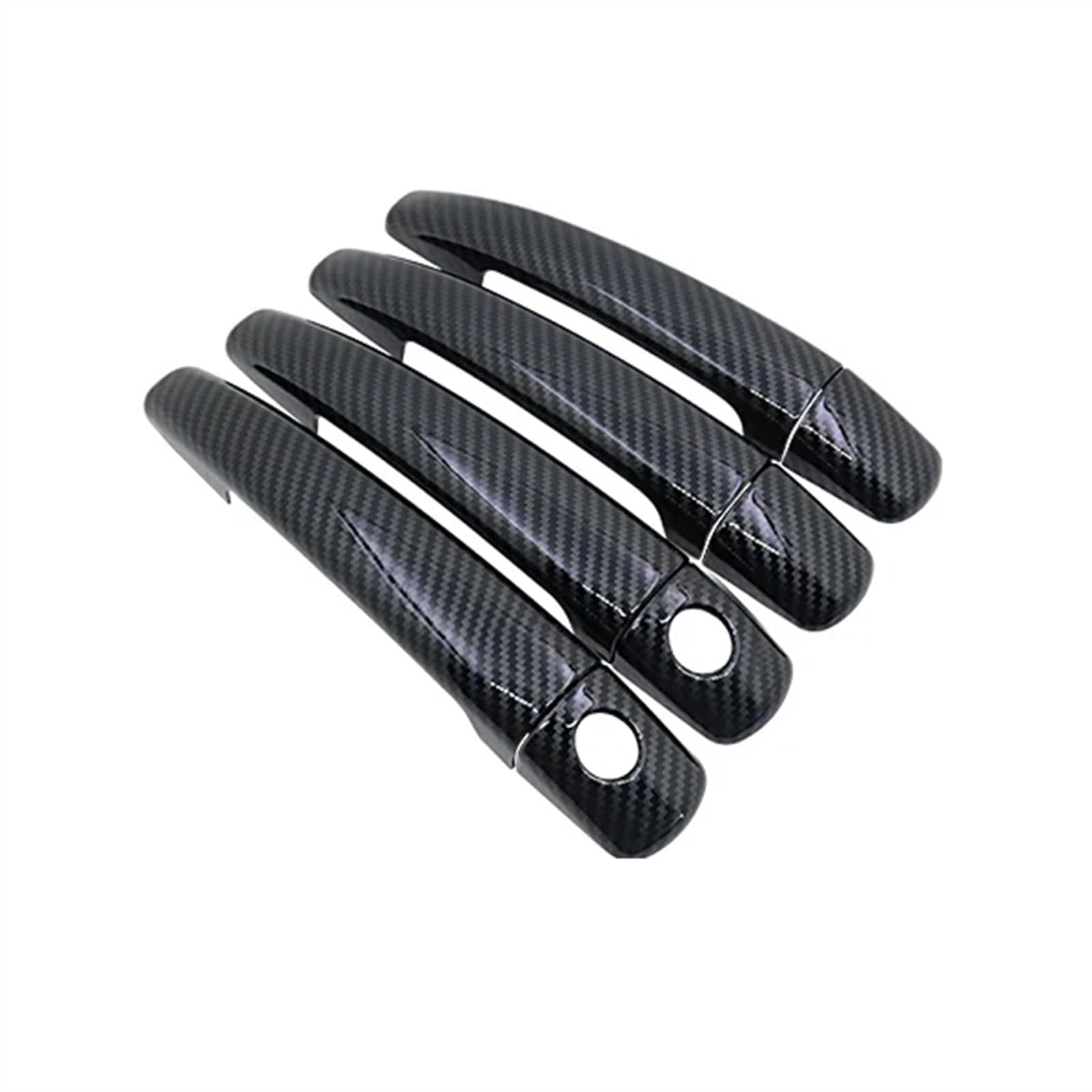Lzbzhb 3Keyholes 4Door Car Exterior Outsidedoor Handle Car Side Door Handle Exterior Accessories For Citroen For C3 2012 2013 2014 2015 2016(3Keyholes 4Door)