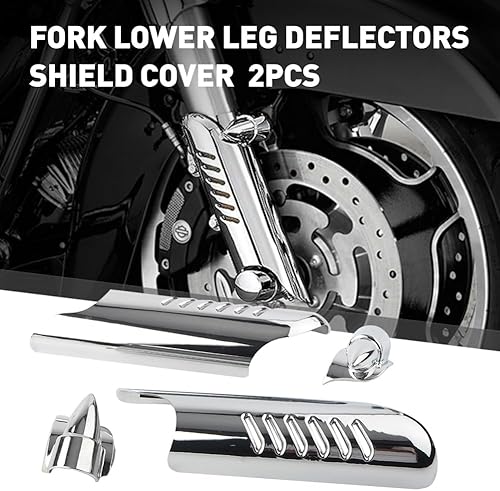 Miniatura 2 de Zhisheng Deflectores inferiores de pierna protectores de horquilla delantera modificación ligera para Harley Touring FLHT FLHR FLHX FLTR, Ultra