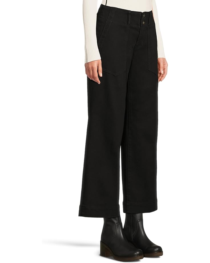 Liverpool Los Angeles Petite Mid-Rise Utility Patch Pocket Wide Leg Pants 29" - #2 of 5