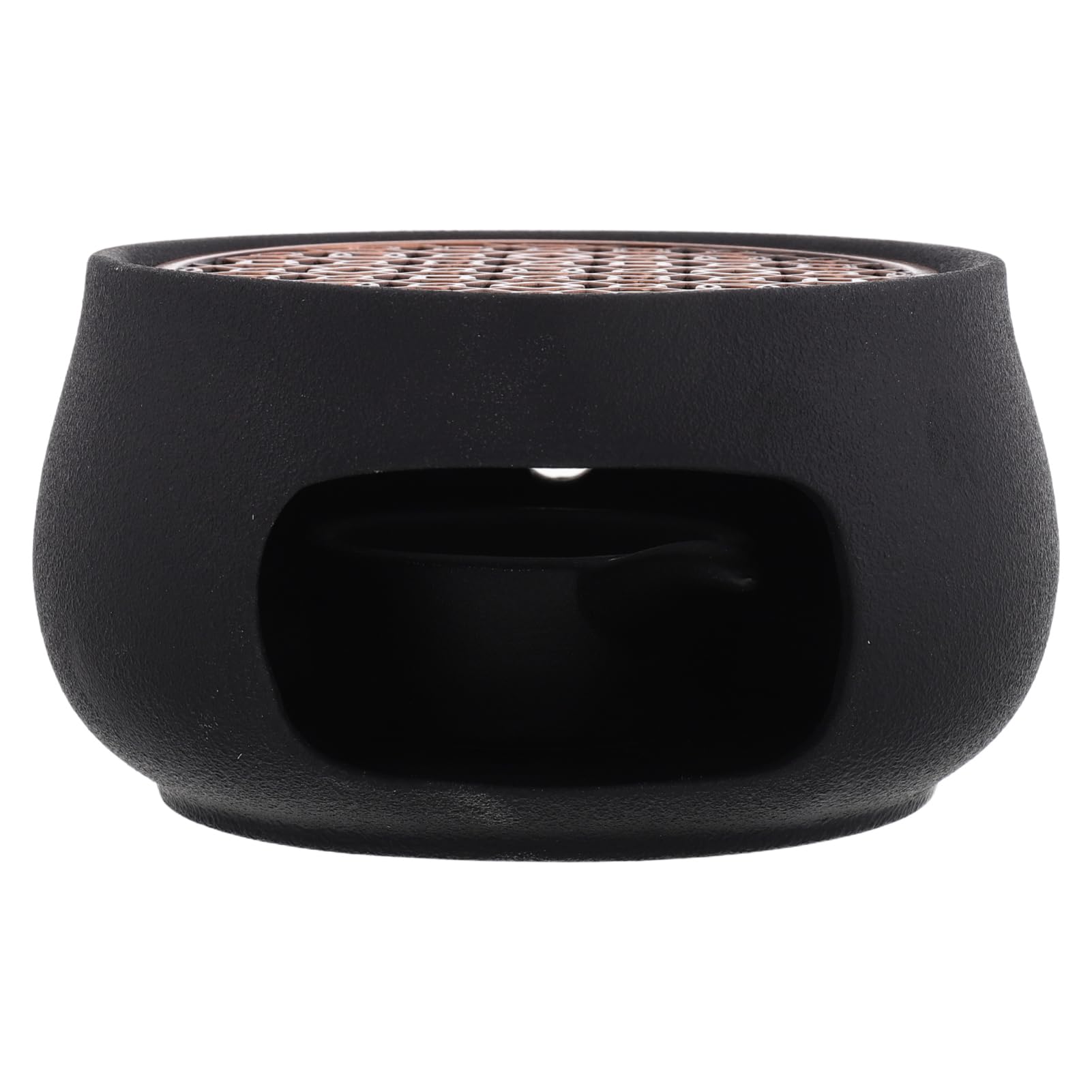 HOLIDYOYO Retro Ceramic Teapot Heater Portable Tea Warmer for Home for Coffee Tea Vintage Design Multi-Functional Hot Beverage Accessory