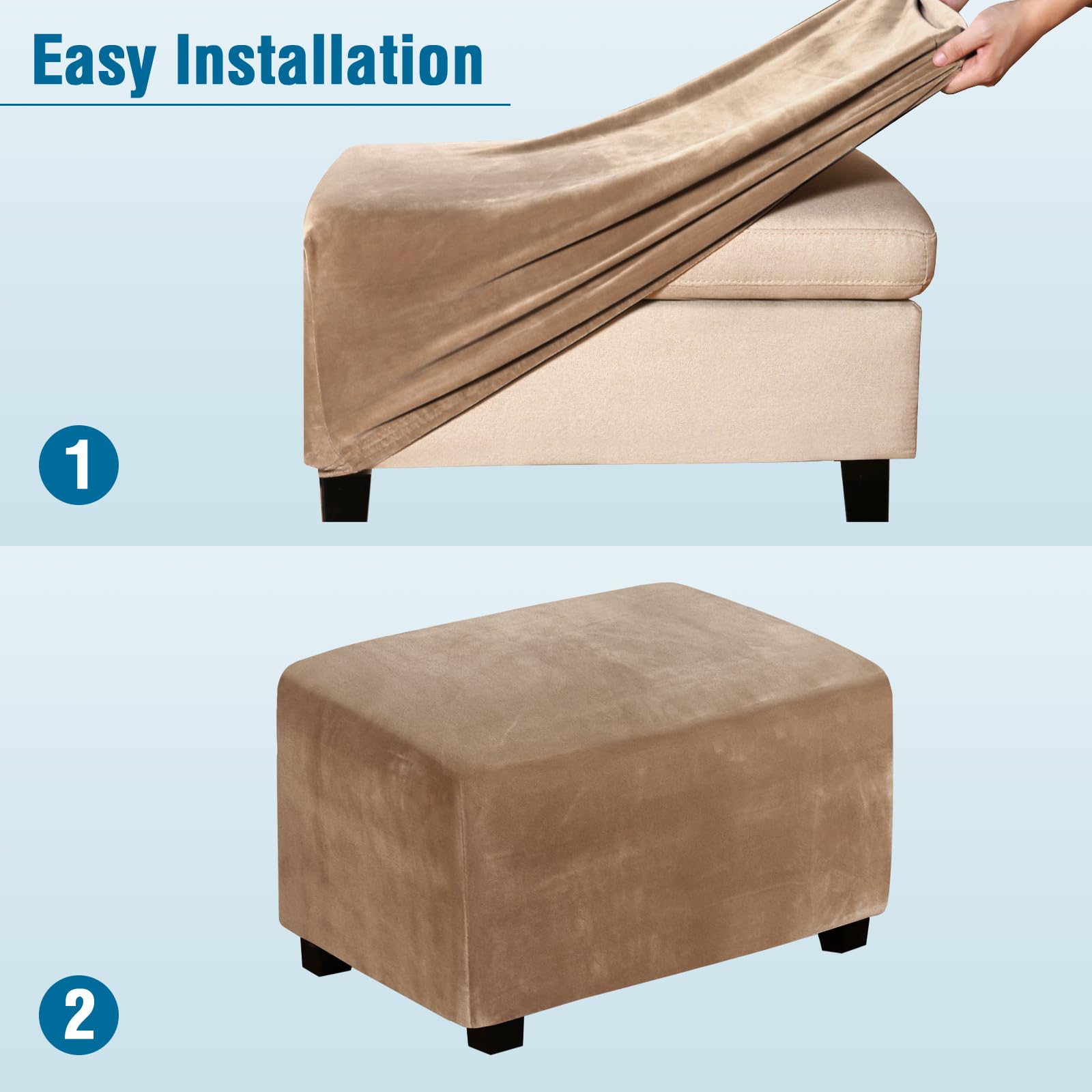 Amazon.com: H.VERSAILTEX Real Velvet Plush 1 Piece Form Fit