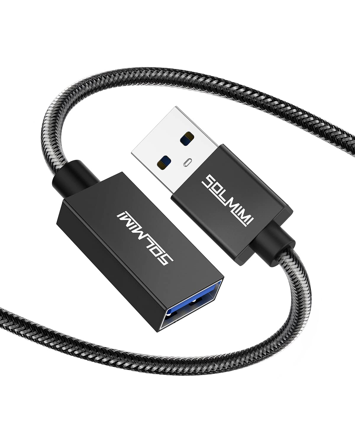 Amazon.co.jp: SOLMIMI 1.2M USB3.0 延長ケーブル USB A(オス)-A(メス
