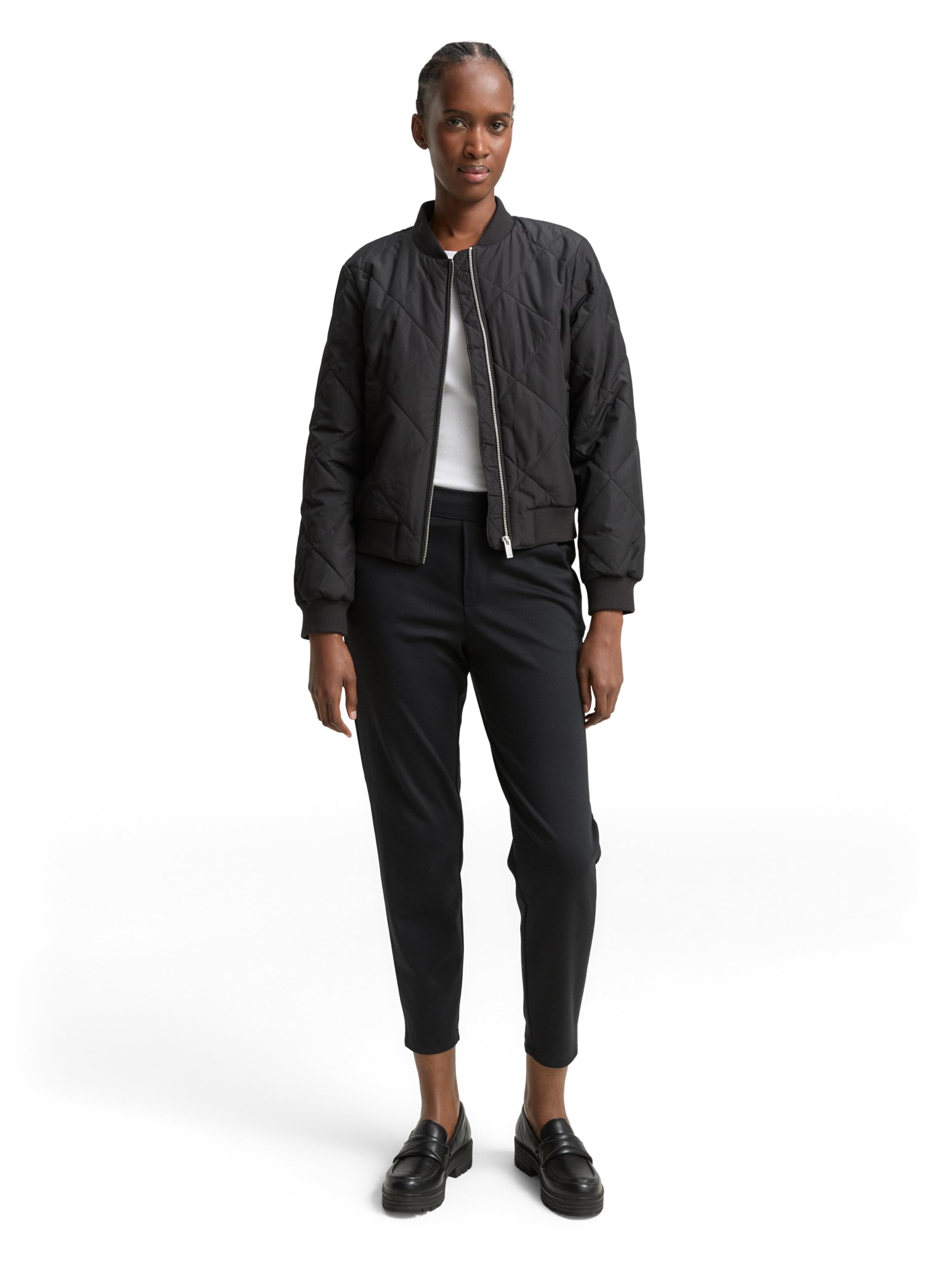 Tom Tailor 1021175 Pantalon Décontracté avec Taille Élastique Femme