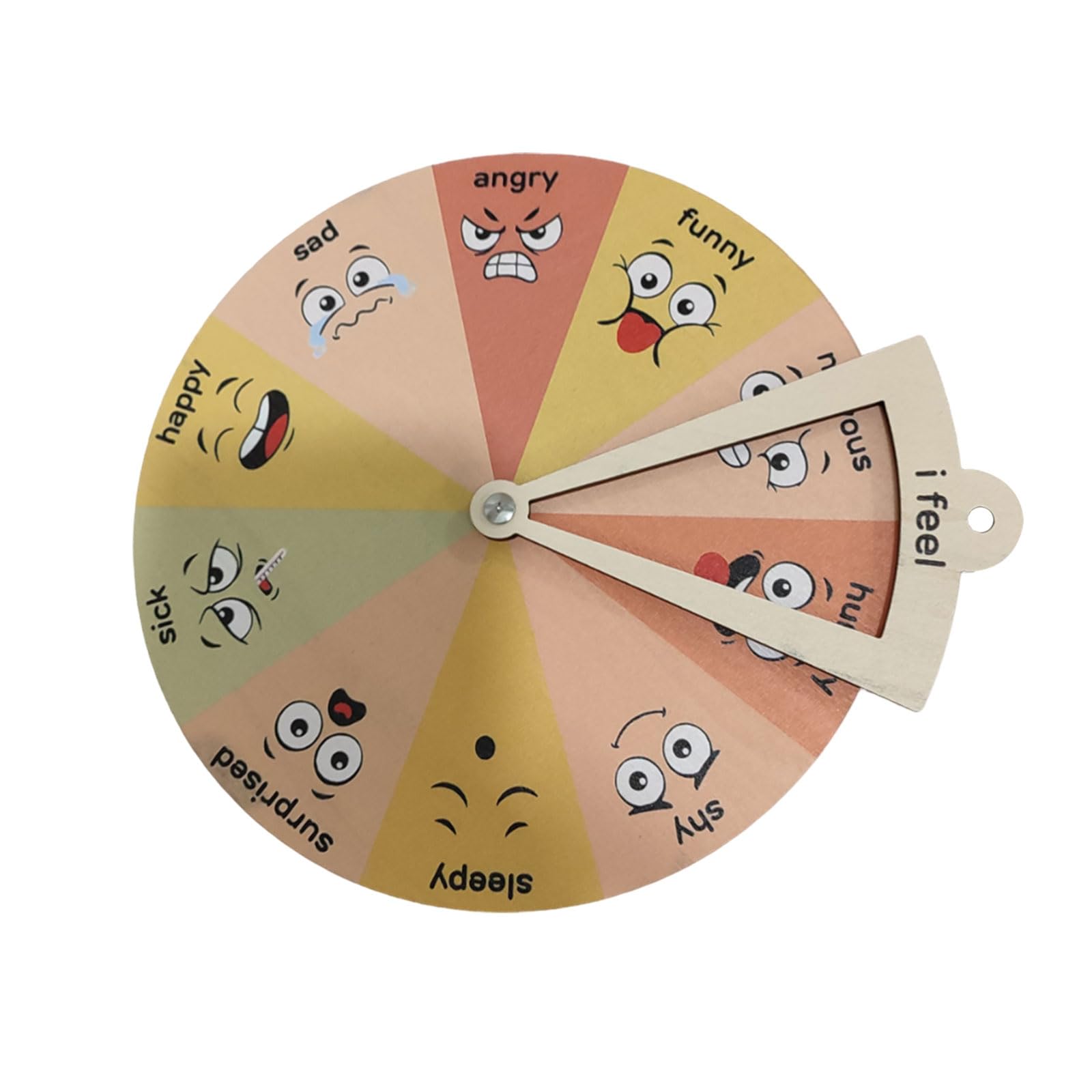 Wooden Emotion Management Wheel for Effective Emotional Regulation in Kids Emotion Management in Family